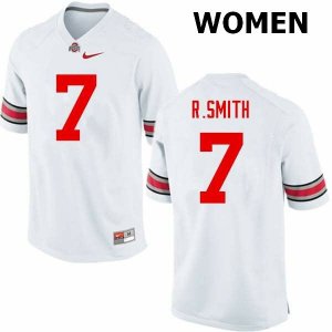 NCAA Ohio State Buckeyes Women's #7 Rod Smith White Nike Football College Jersey POG8545NT